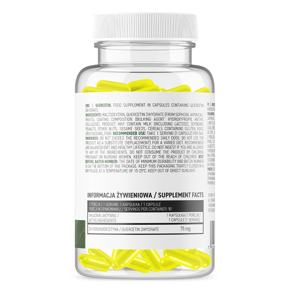 Натуральна добавка OstroVit Vege Quercetin, 90 вегакапсул. Фото 2