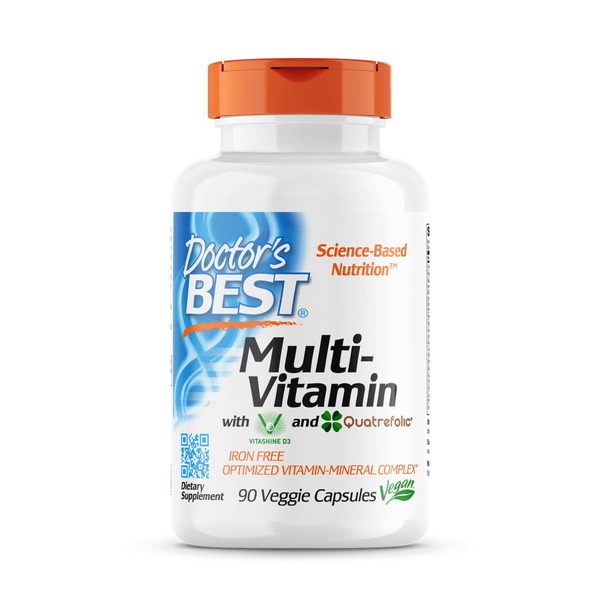 Вітаміни та мінерали Doctor's Best Multi-Vitamin, 90 вегакапсул