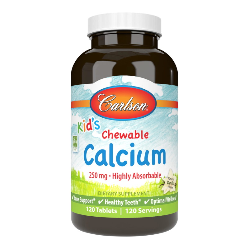 Вітаміни та мінерали Carlson Labs Kid's Chewable Calcium, 120 таблеток