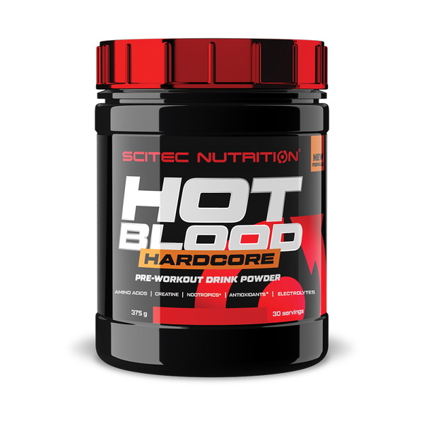 Передтренувальний комплекс Scitec Nutrition Hot Blood Hardcore, 375 грам