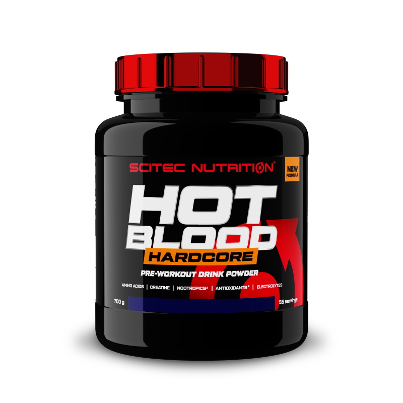 Предтренировочный комплекс Scitec Nutrition Hot Blood Hardcore, 700 грамм