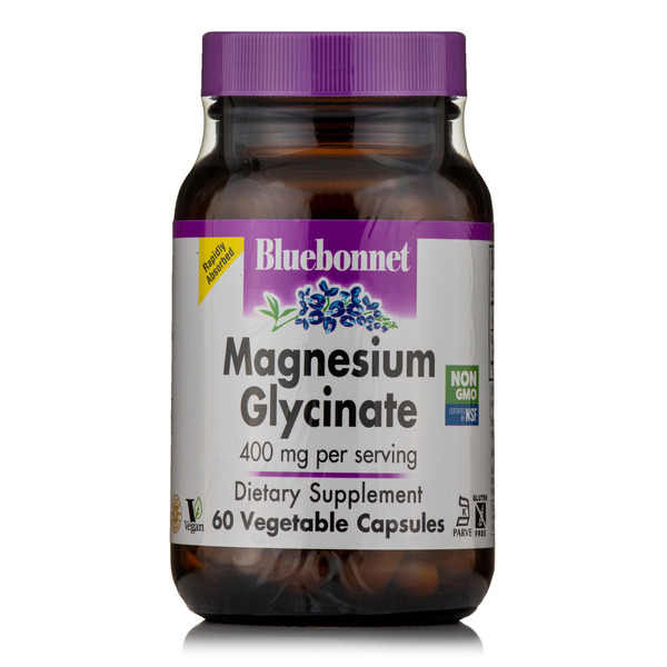 Витамины и минералы Bluebonnet Nutrition Magnesium Glycinate, 60 вегакапсул