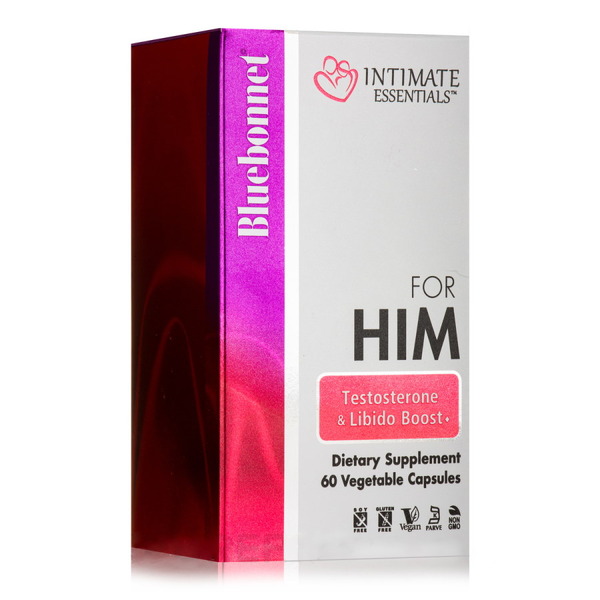 Стимулятор тестостерону Bluebonnet Nutrition Intimate Essentials For Him Testosterone and Libido Boost, 60 вегакапсул