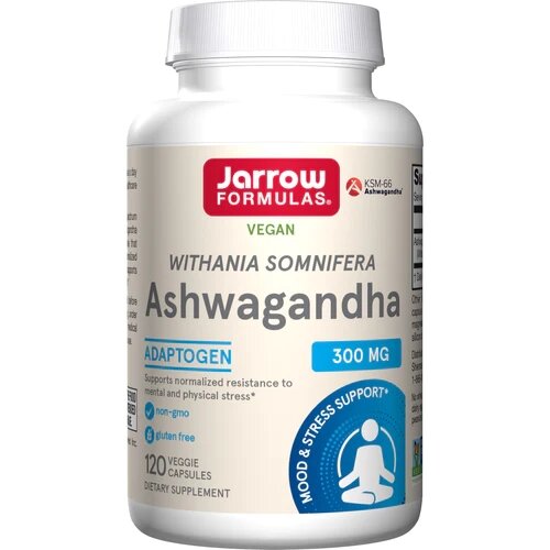 Натуральна добавка Jarrow Formulas Ashwagandha, 120 вегакапсул
