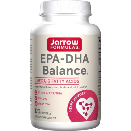Жирные кислоты Jarrow Formulas EPA-DHA Balance, 120 капсул
