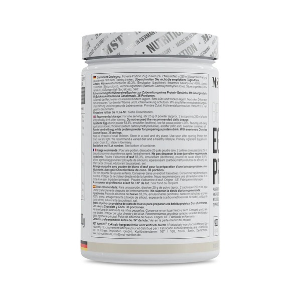 Протеїн MST Nutrition Best Egg Protein, 900 грам. Фото 9