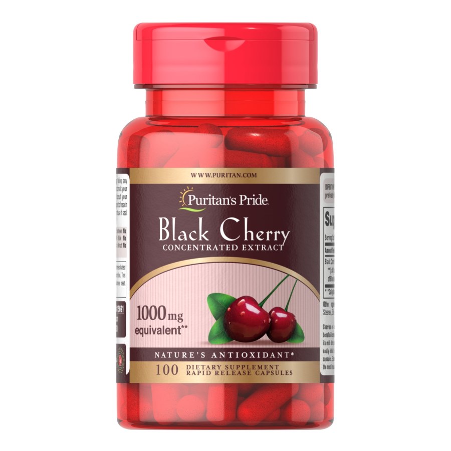 Натуральна добавка Puritan's Pride Black Cherry 1000 mg, 100 капсул