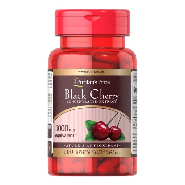 Натуральна добавка Puritan's Pride Black Cherry 1000 mg, 100 капсул