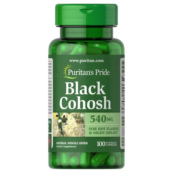 Натуральна добавка Puritan's Pride Black Cohosh 540 mg, 100 капсул