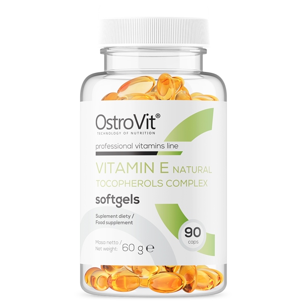 Витамины и минералы OstroVit Vitamin E Natural Tocopherols Complex, 90 капсул