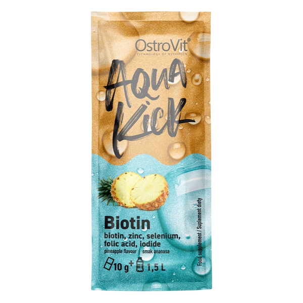 Витамины и минералы OstroVit Aqua Kick Biotin, 10 грамм ананас
