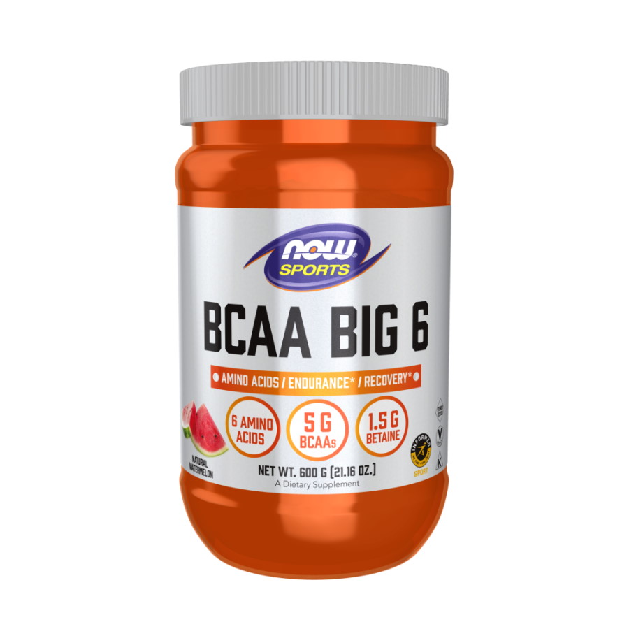 Амінокислота NOW BCAA Big 6 Powder, 600 грам