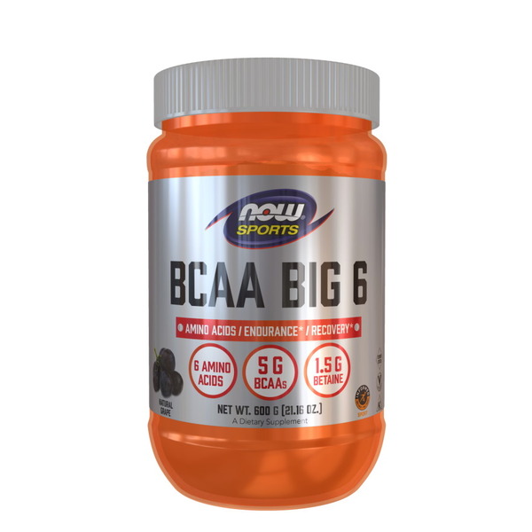 Амінокислота NOW BCAA Big 6 Powder, 600 грам. Фото 2