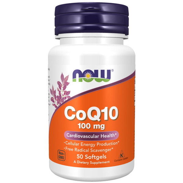 Натуральна добавка NOW CoQ-10 100 mg, 50 капсул