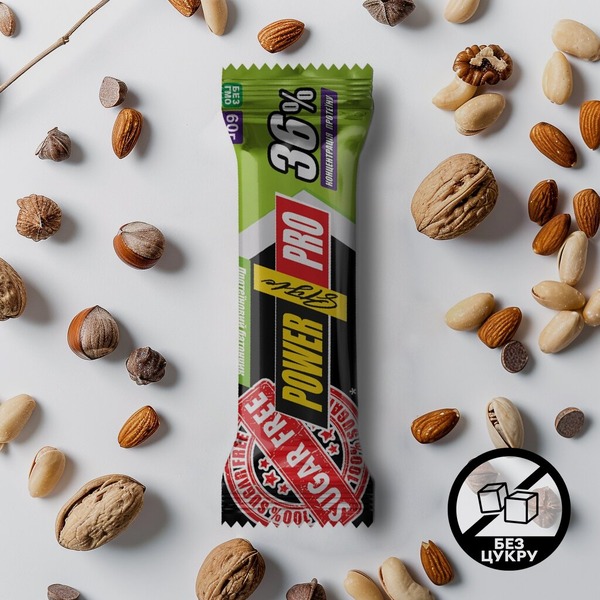 Батончик Power Pro Protein Bar 36% Sugar Free, 60 грам