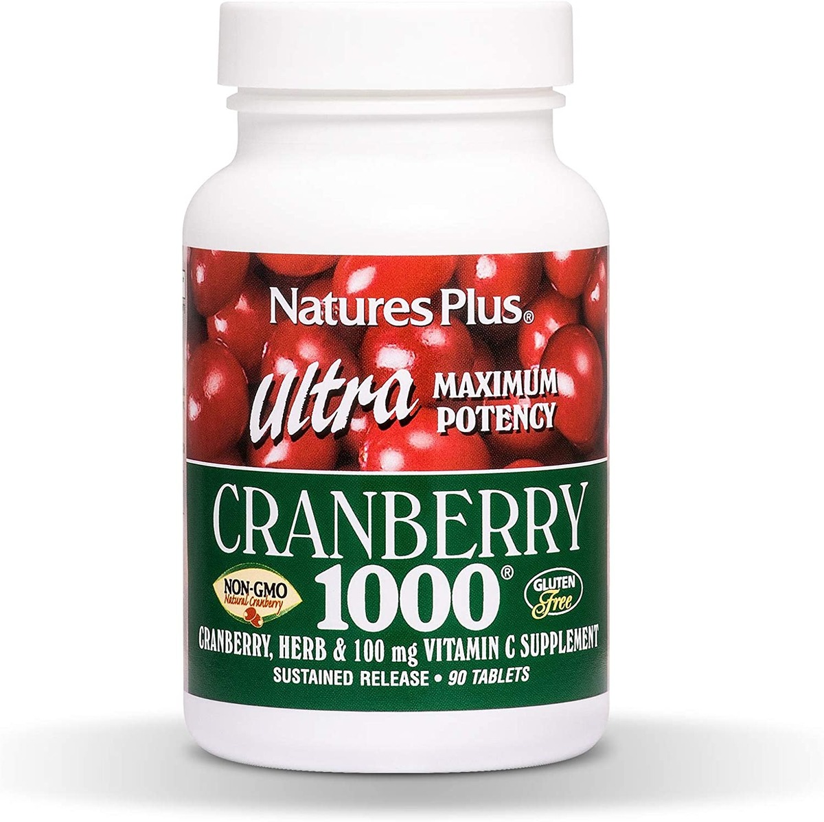 Натуральна добавка Natures Plus Ultra Cranberry 1000 mg, 90 таблеток