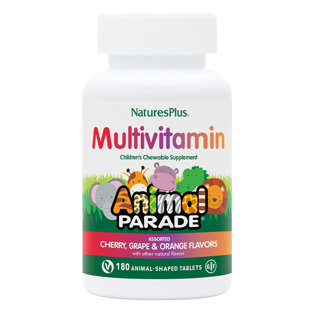 Вітаміни та мінерали Natures Plus Animal Parade Children's Multivitamin, 180 жувальних таблеток