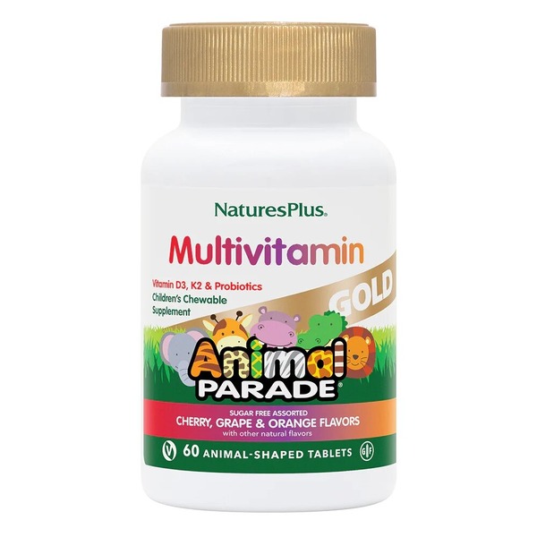 Вітаміни та мінерали Natures Plus Animal Parade Gold, 60 жувальних таблеток