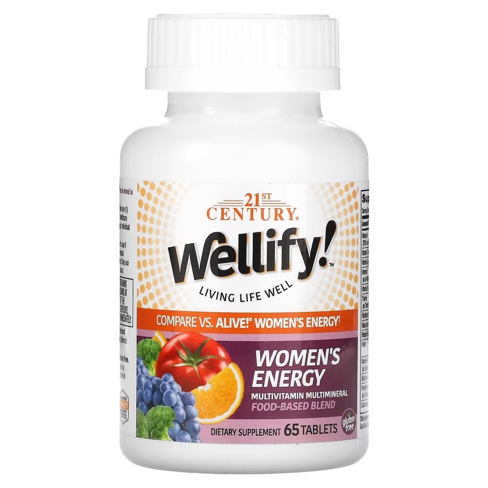 Вітаміни та мінерали 21st Century Wellify! Women's Energy, 65 таблеток