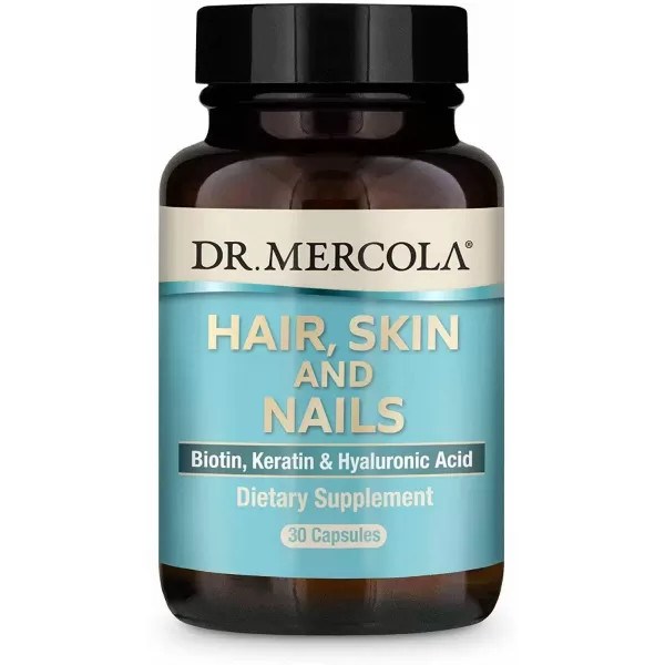 Вітаміни та мінерали Dr. Mercola Hair Skin & Nails, 30 капсул