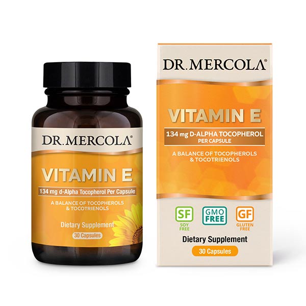 Витамины и минералы Dr. Mercola Vitamin E, 30 капсул