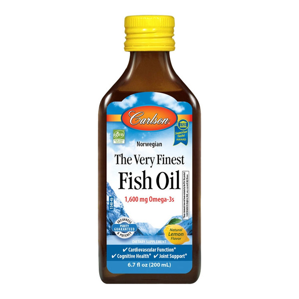 Жирні кислоти Carlson Labs The Very Finest Fish Oil, 200 мл