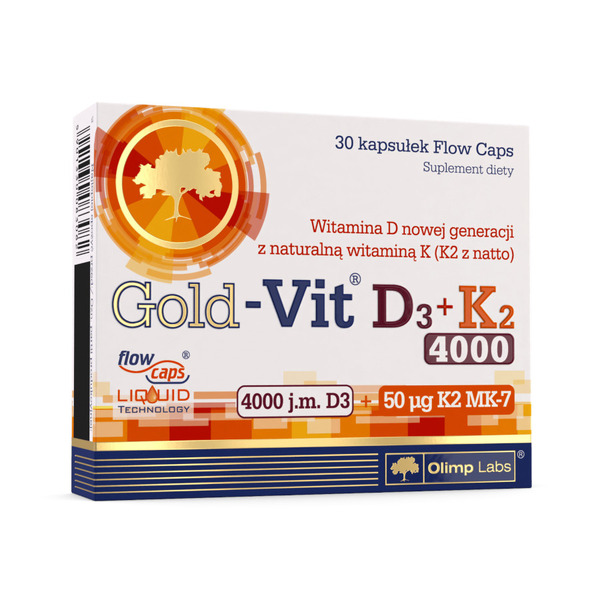 Витамины и минералы Olimp Sport Nutrition Gold-Vit D3+K2 4000 IU, 30 капсул