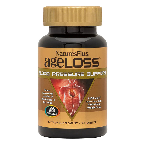 Натуральна добавка Natures Plus Age-Less Blood Pressure Support, 90 таблеток