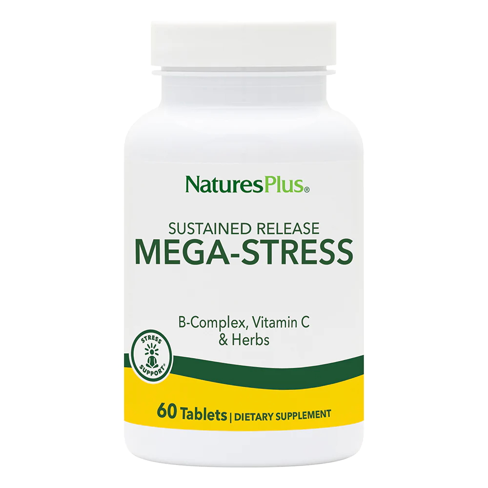Витамины и минералы Natures Plus Mega-Stress Complex, 60 таблеток