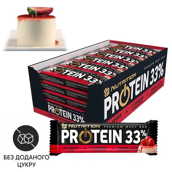 Блок батончиков Go On Nutrition Protein 33%, 24*50 грамм. Фото 3