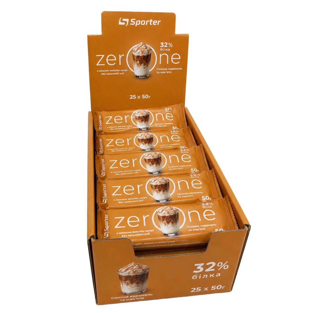 Батончик Sporter Zero One, 25*50 грам. Фото 5