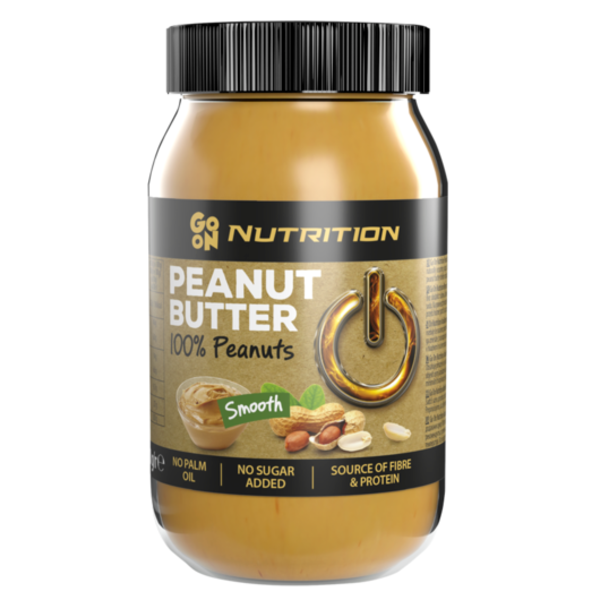 Арахісова паста Go On Nutrition Peanut Butter Smooth, 900 грам скляна банка
