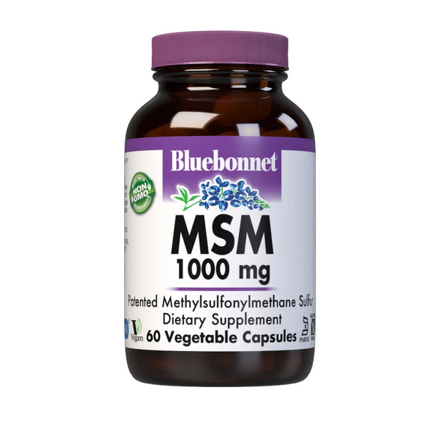 Препарат для суглобів і зв'язок Bluebonnet Nutrition MSM 1000 mg, 60 вегакапсул