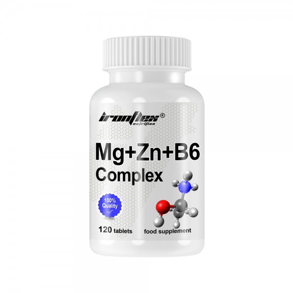 Витамины и минералы IronFlex Mg+Zn+B6, 120 таблеток