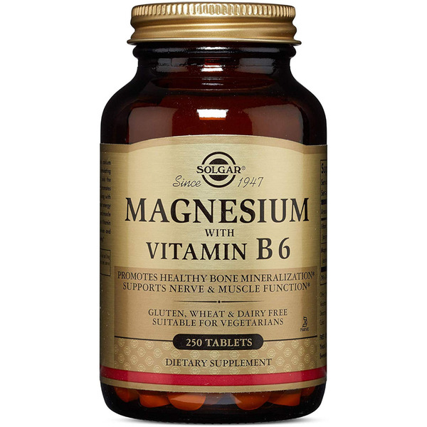 Витамины и минералы Solgar Magnesium with Vitamin B6, 250 таблеток