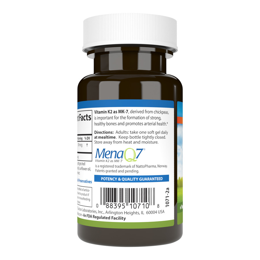 Витамины и минералы Carlson Labs Vitamin K2 MK-7 90 mcg, 60 капсул. Фото 2