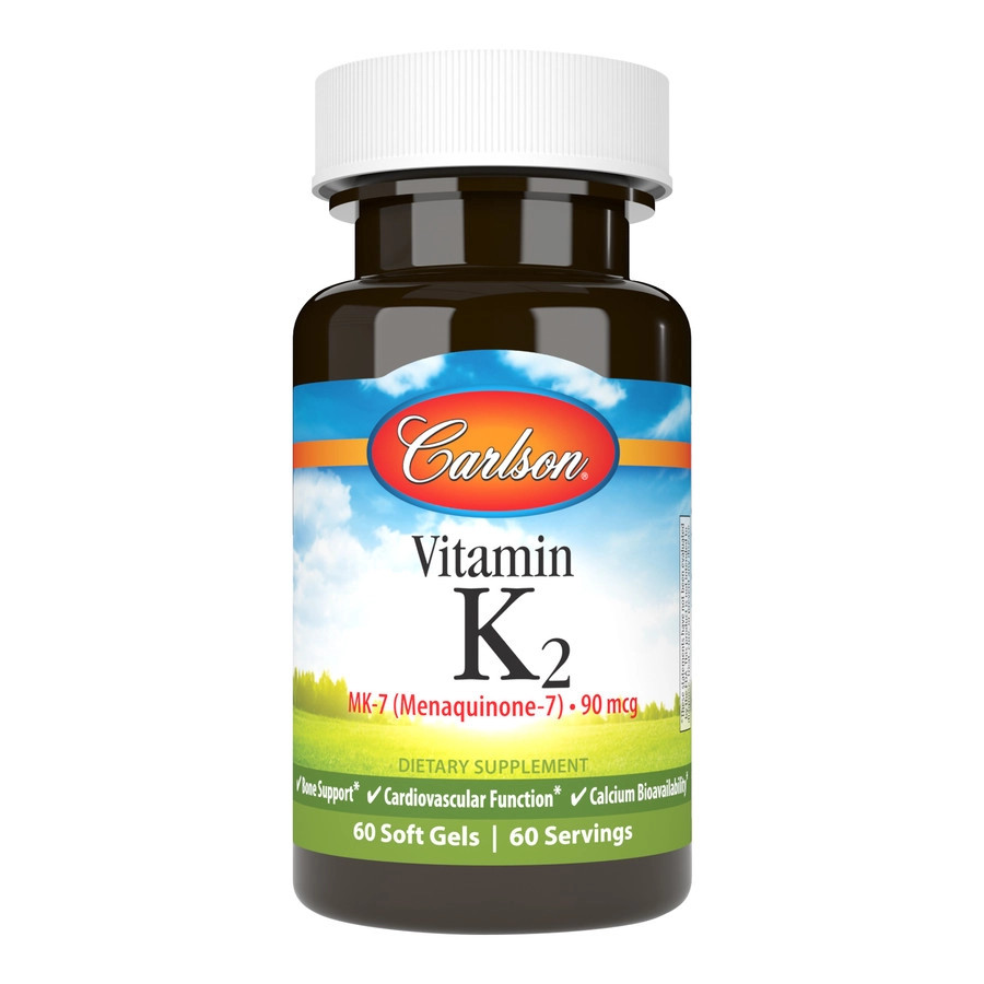 Витамины и минералы Carlson Labs Vitamin K2 MK-7 90 mcg, 60 капсул