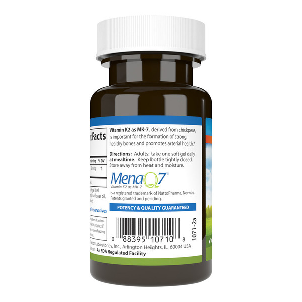 Витамины и минералы Carlson Labs Vitamin K2 MK-7 90 mcg, 60 капсул. Фото 2