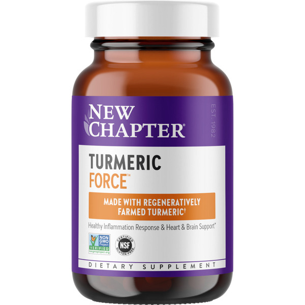 Натуральная добавка New Chapter Turmeric Force, 30 вегакапсул