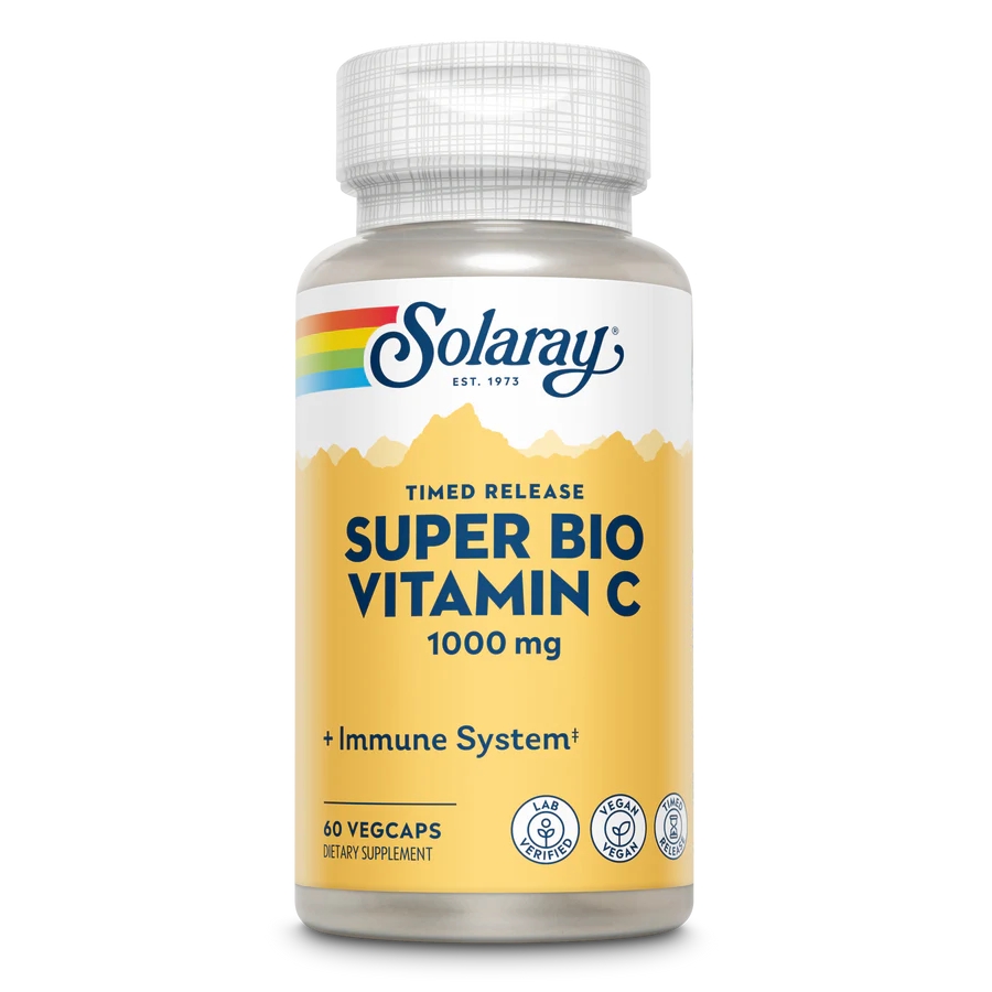 Вітаміни та мінерали Solaray Super Bio Vitamin C Timed Release, 60 вегакапсул