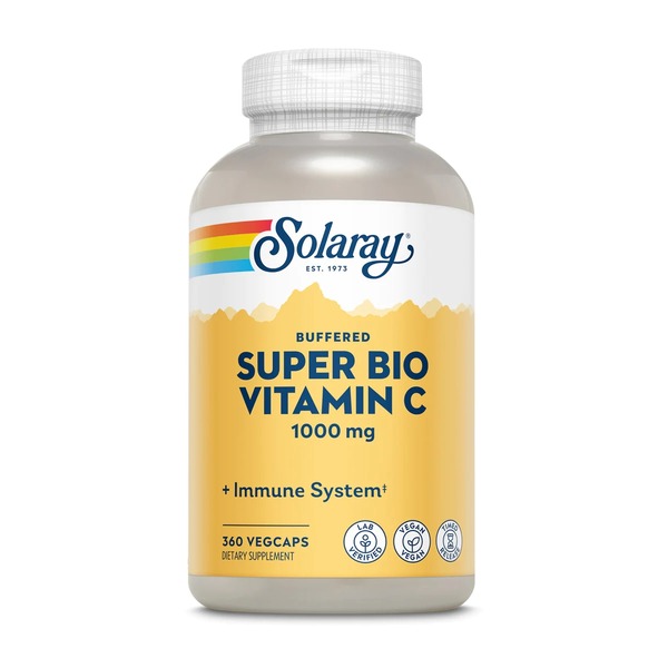 Вітаміни та мінерали Solaray Super Bio Vitamin C Timed Release, 360 вегакапсул