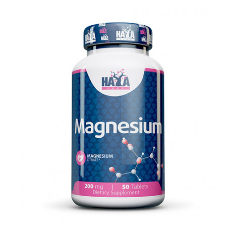 Витамины и минералы Haya Labs Magnesium Citrate 200 mg, 50 таблеток
