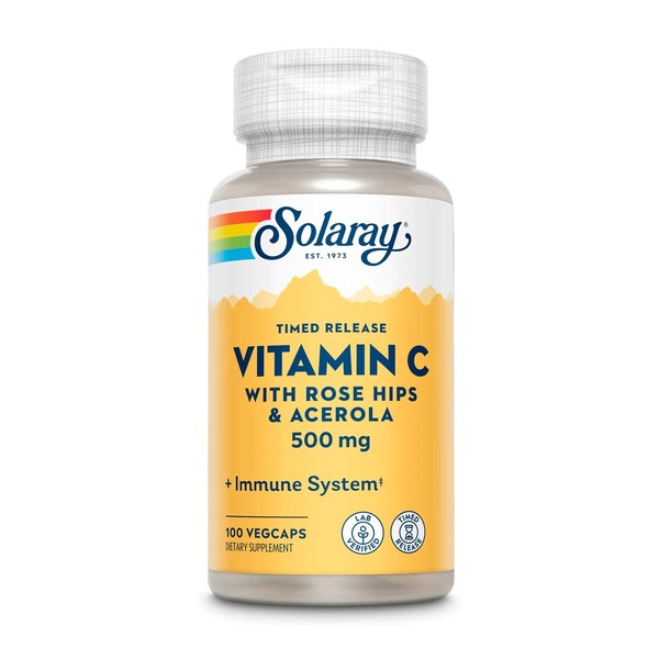 Витамины и минералы Solaray Vitamin C 500 mg Timed Release, 100 вегакапсул