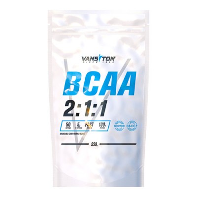 Амінокислота BCAA Vansiton BCAA 2:1:1, 250 грам