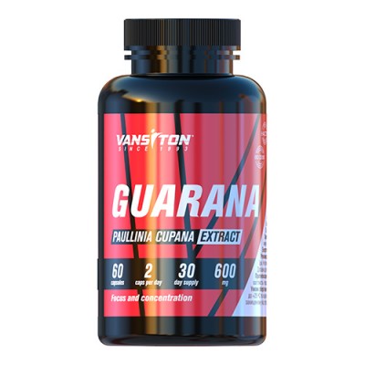 Передтренувальний комплекс Vansiton Guarana, 60 капсул