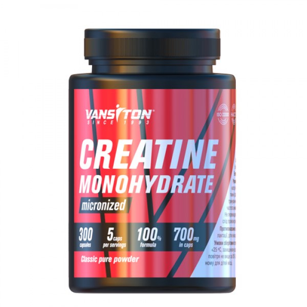 Креатин Vansiton Creatine Monohydrate, 300 капсул
