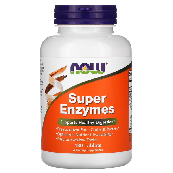 Натуральная добавка NOW Super Enzymes, 180 таблеток