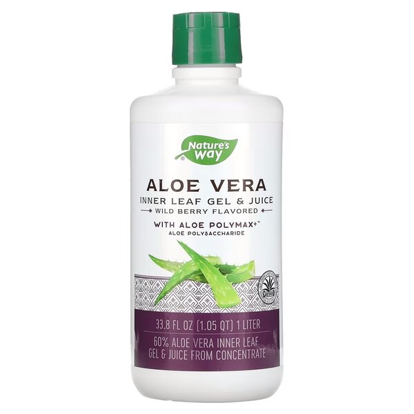 Натуральная добавка Nature's Way Aloe Vera Leaf Gel and Juice, 1 л
