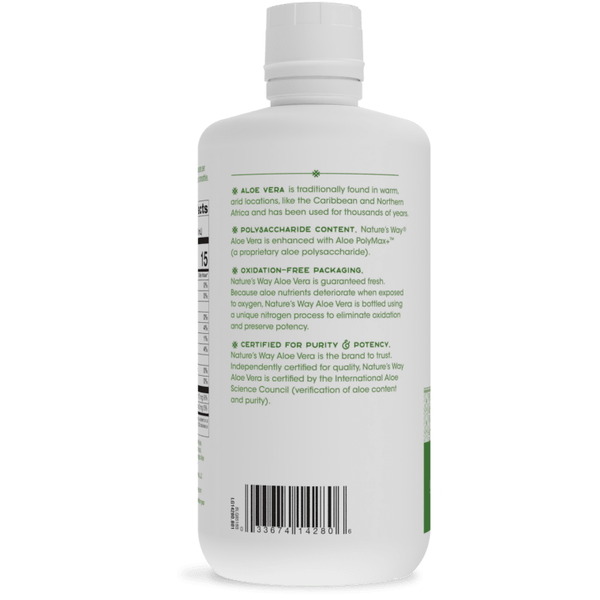 Натуральная добавка Nature's Way Aloe Vera Leaf Juice, 1 л. Фото 3