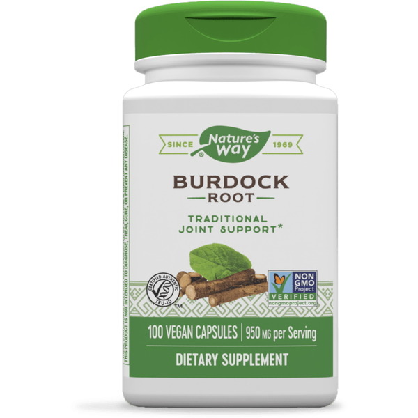Натуральна добавка Nature's Way Burdock Root, 100 вегакапсул